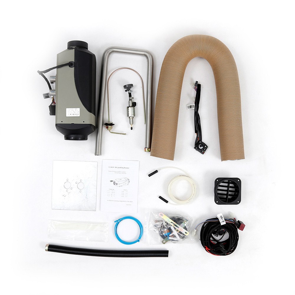 4KW 12V Diesel Air Heater Kit LCD/Rotary Switch 5000 Working Altitude