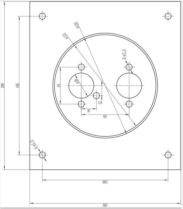 Round mounting plate mount the heater to wall or floor