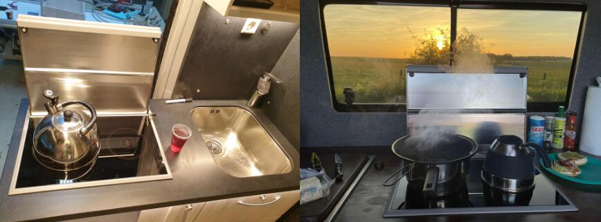 JP Heater Two Burners 2.2KW 12V Diesel Cooker and Air Heater Combi Kit Caravan Diesel Heater Diesel Hobs