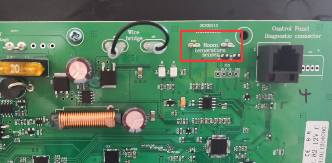 E025 H: Open circuit of external temperature sensor