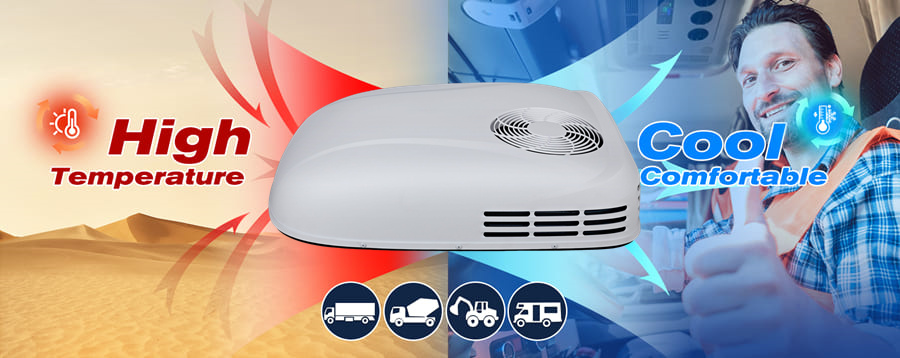 Motorcool JP-100HP JP-135HP JP-135BP Brand New 220-240V Truck Air Conditioner 9000-12500BTU Split Electric AC Unit 1 for RVs Motorhome Bus Trailers Tractors Camper Van Parking Air Conditioning Fast Cooling Low Noise