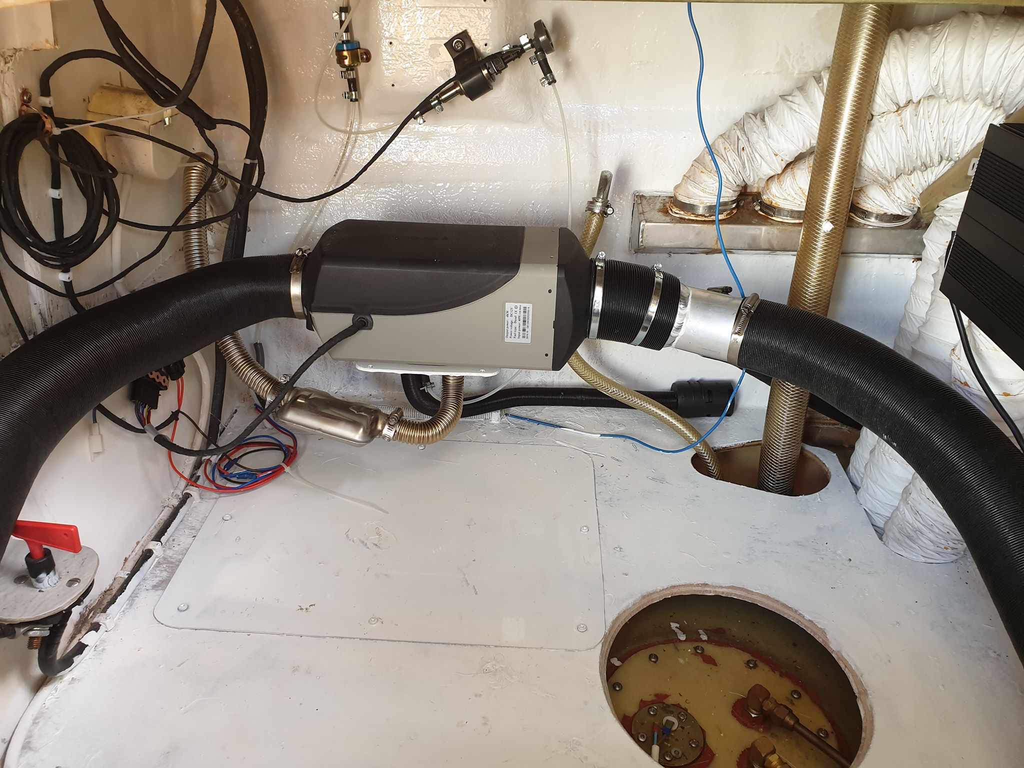 JP China Camper Motorhome Diesel Parking Heater 2200W 12V Diesel Air Parking Heater Similar to Espar D2 Rotary/LCD Switch 5000m Working Altitude For Motorhome RV Caravan Camper Boat Truck