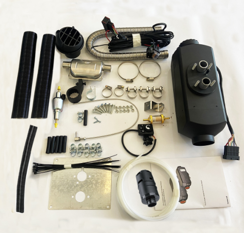 FJP Black Color 2000W 12V Diesel Air Heater With Knob Switch Kit