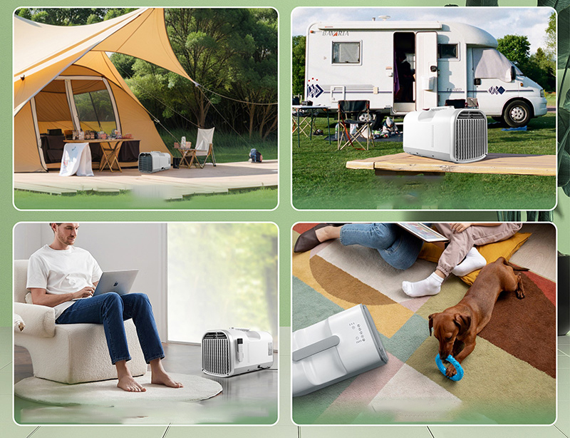 T1/ T1 Pro Cooling Air Conditioner AC100-240V 400W Refrigerant R134a/R290 For Camper RV Caravan