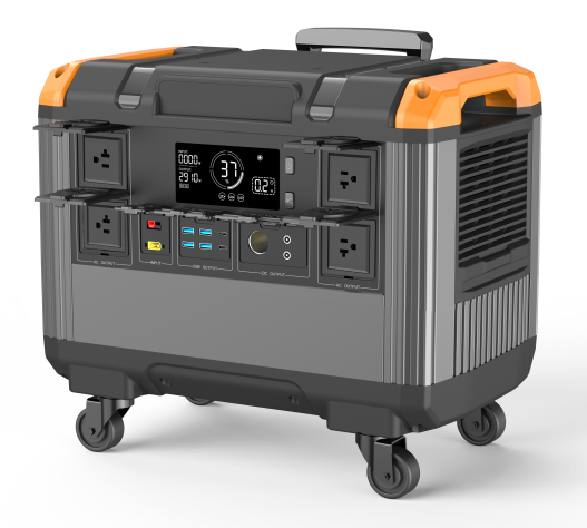 JP Heater New Solar Battery Portable solar generator 3000W Portable Solar Generator LiFePO4 Battery 12-80V/DC8.5A Outdoor Power Station