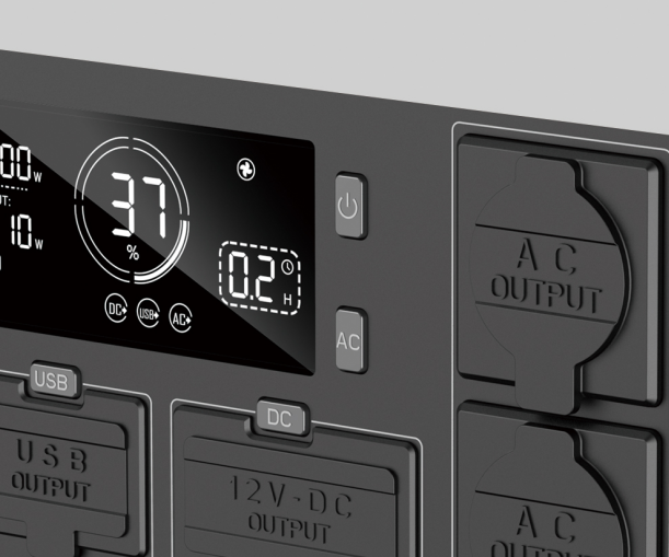 JP Heater New Solar Battery Portable solar generator 3000W Portable Solar Generator LiFePO4 Battery 12-80V/DC8.5A Outdoor Power Station