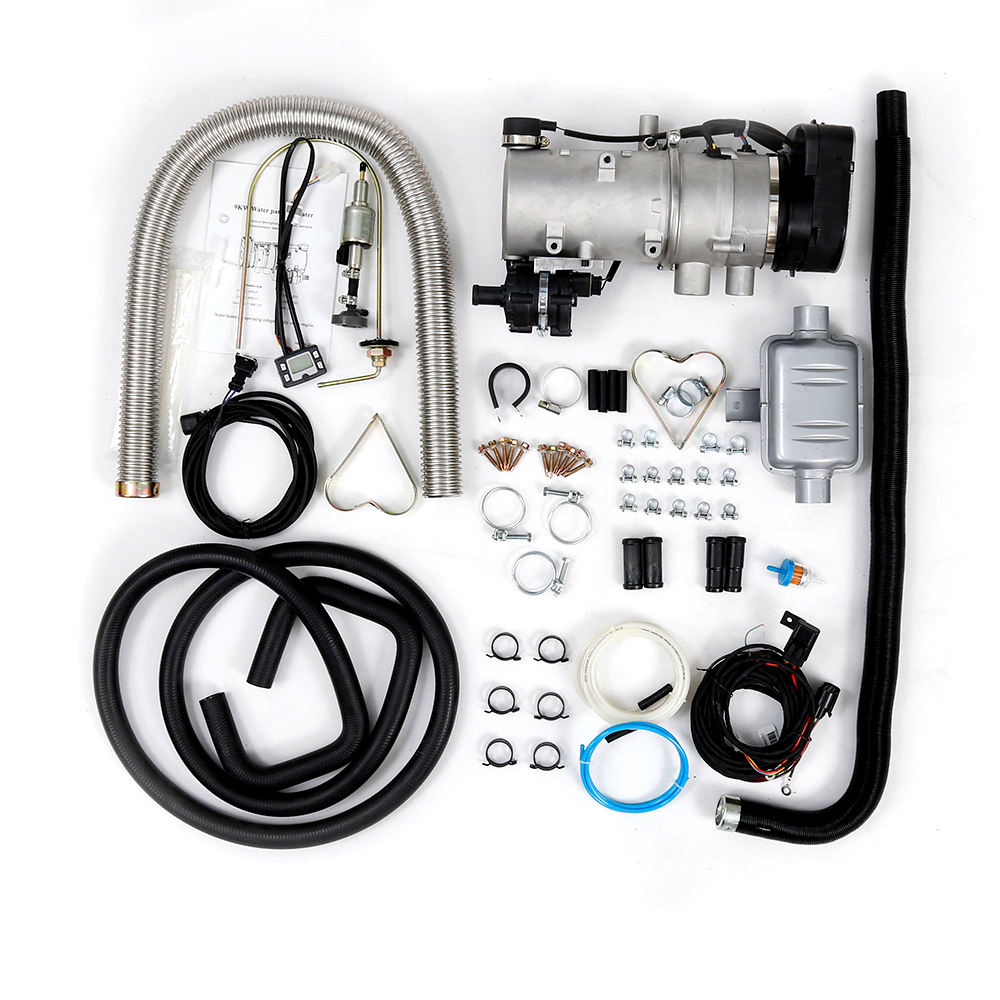 9KW 12V Diesel Coolant Liquid Heater LCD Switch 5000m Working Altitude