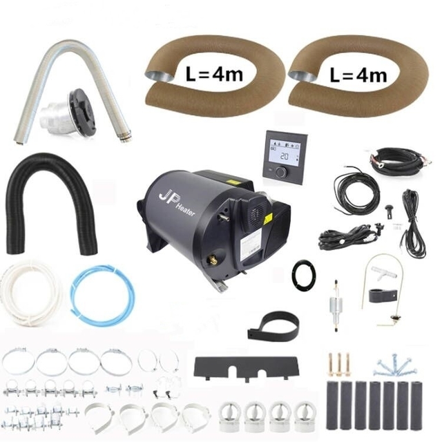 220V-250V/110V JP 4KW Petrol + 2KW Electric Air and Water Combi Heater Bluetooth App Controller Working Within 5000M Altitude For Caravan Camper Motorhome