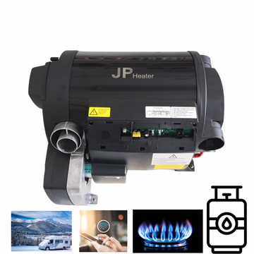 110V/220V-250V Plus Water Valves kit JP 6KW LPG + 2KW Electric Air and Water Combi Heater Bluetooth App Controller Working Altitude 5000M For Caravan Camper Motorhome Boat