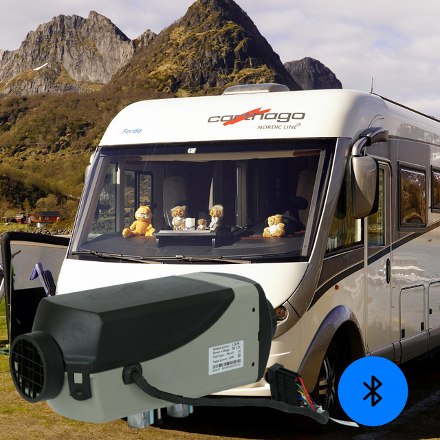 2200W 2600W 12V Diesel Air Parking Heater Similar to Espar D2 Rotary/LCD Switch 5000m Working Altitude For Motorhome RV Caravan Camper Boat Truck