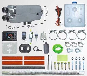JP New Product Portable 2KW 12V Diesel Air Heater LCD Switch 6L Tank 5000m Working Altitude With Bluetooth Function
