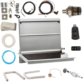 Two Burners and One Burner 2.2KW 12V Diesel Cooker and Air Heater Combi Kit