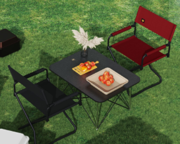 Camping Chair and Desk