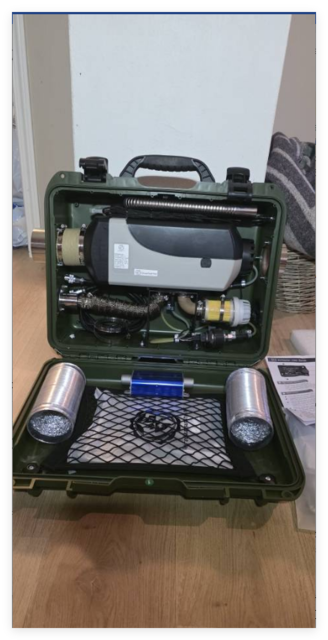 JP New Product Portable 2KW 12V Diesel Air Heater LCD Switch 6L Tank 5000m Working Altitude With Bluetooth Function