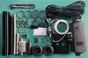 Black Color 2000W 12V Diesel Air Heater With LCD Switch Kit